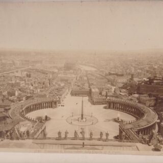 ROMA - PANORAMA DI ROMA VEDUTO DALLA CUPOLA DI S. PIETRO