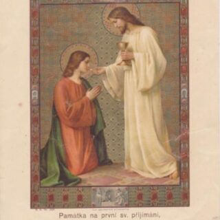 PAMÁTKA NA PRVNÍ SVATÉ PŘIJÍMÁNÍ / 18. DUBEN 1920 -VĚRA FÁBEROVÁ /