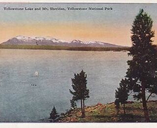 YELLOWSTONE LAKE AND MT. SHERIDAN, YELLOWSTONE NATIONAL PARK