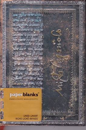 ZÁPISNÍK PAPERBLANKS EMBELLISHED MANUSCRIPTS MICHELANGELO, HANDWRITING MINI WRAP 2175-9