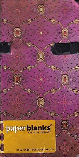 ZÁPISNÍK PAPERBLANKS FRENCH ORNATE FUCHSIA SLIM 810-2