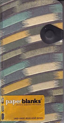 ZÁPISNÍK PAPERBLANKS UKIYO-E KIMONO PATTERNS NIJI SLIM 767-9